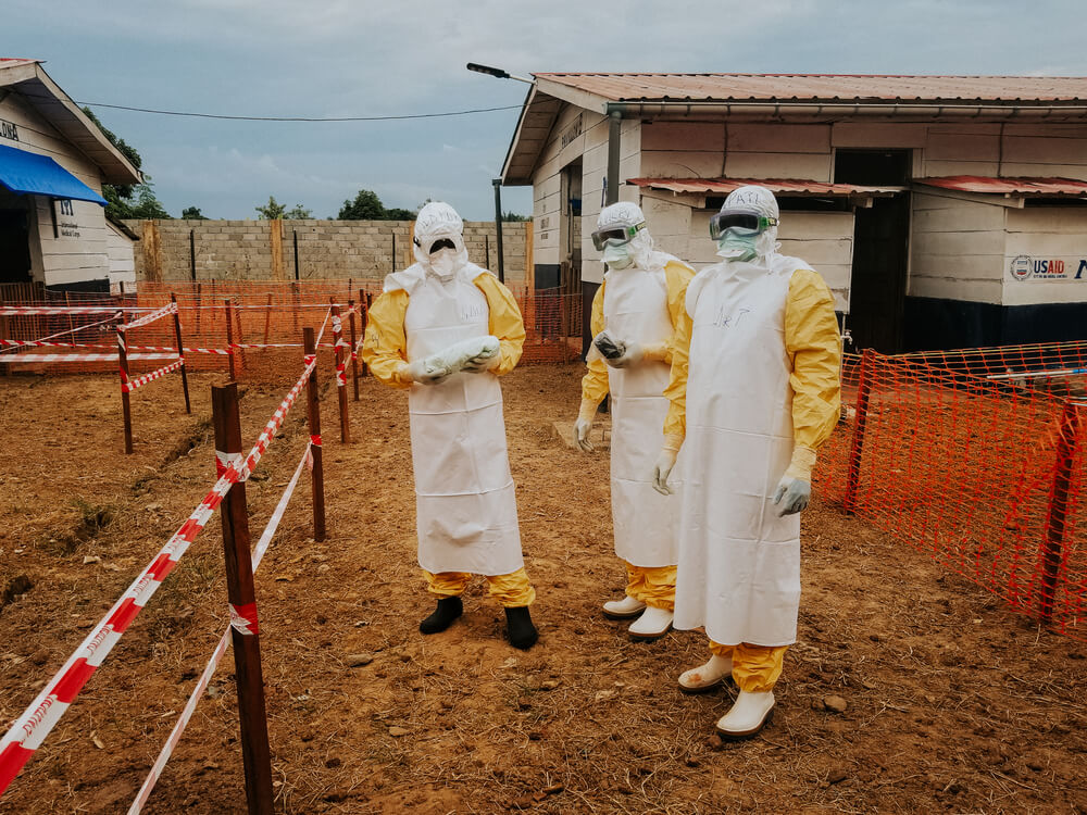 A MSF num centro para tratamento de cólera, na República Democrática do Congo. Maio de 2022.