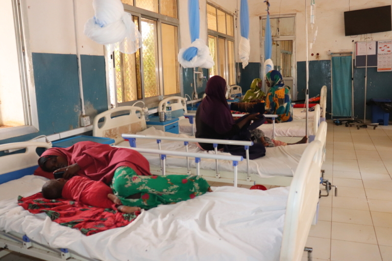 Hospital Regional Bay, em Baidoa, Somália. A Somália e a Somalilândia estão a enfrentar uma das piores secas das últimas décadas.