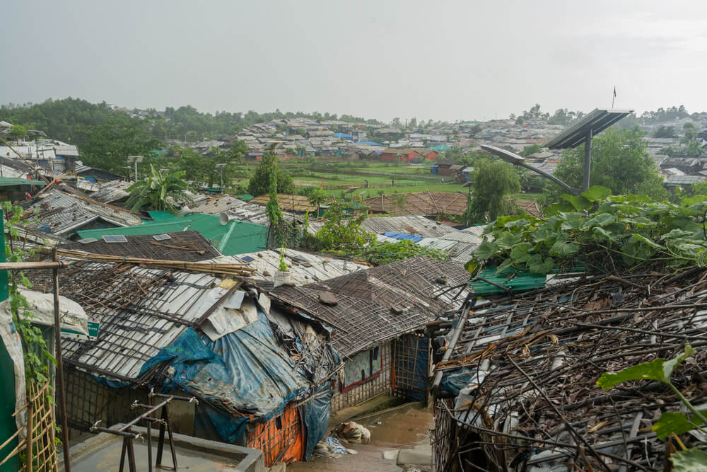 Campos para refugiados rohingya em Cox’s Bazar, no Bangladesh.