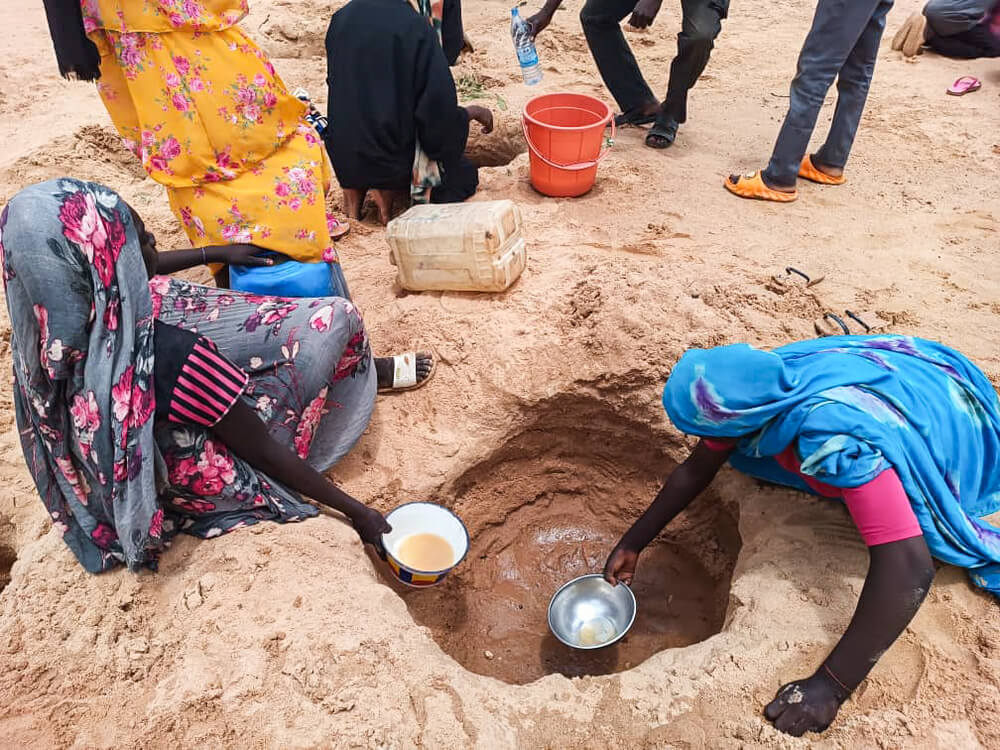 Crise refugiados sudaneses no Chade: escassez de água