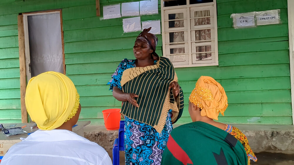 Voluntárias de saúde comunitária da República Democrática do Congo que estão a ajudar a aumentar o acesso aos cuidados prestados no programa da MSF para sobreviventes de violência sexual