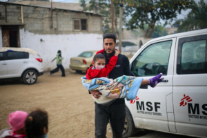 A MSF está a prestar cuidados de saúde à população em Rafah, no Sul de Gaza