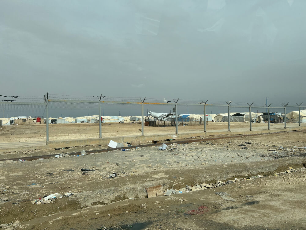 Vista geral do interior do campo de Al-Hol.