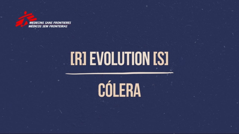 Capa para o vídeo do epsídio sobre cólera, da série MSF (r)evolution(s)