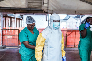 O centro de tratamento do Ébola gerido pela MSF abriu as portas nas instalações de Munigi, em Goma, na RDC, em maio de 2026.