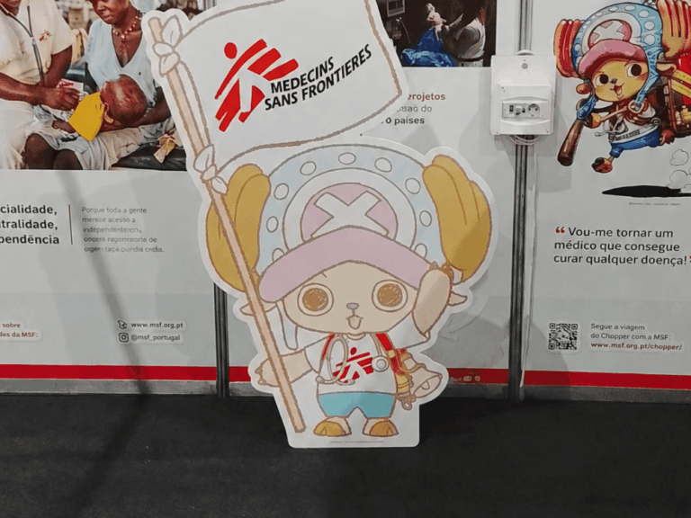 Fotografia stand MSF x CHOPPER no Iberanime em Matosinhos 2026