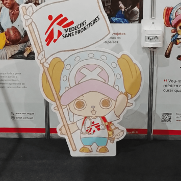 Fotografia stand MSF x CHOPPER no Iberanime em Matosinhos 2026