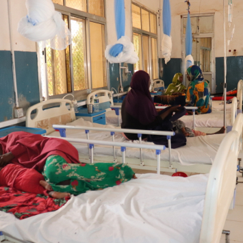 Hospital Regional Bay, em Baidoa, Somália. A Somália e a Somalilândia estão a enfrentar uma das piores secas das últimas décadas.
