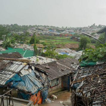 Campos para refugiados rohingya em Cox’s Bazar, no Bangladesh.