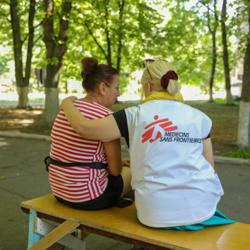 Atividades MSF de saúde mental na Ucrânia.