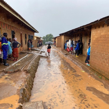 Campo para pessoas deslocadas no Malawi, na sequência do ciclone Freddy