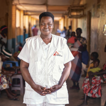 Scovia Morris é enfermeira supervisora da MSF no hospital de Aweil, no Sudão do Sul.