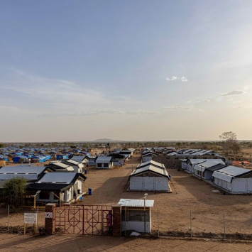 Hospital de campanha da MSF no campo de Metche, no Leste do Chade.