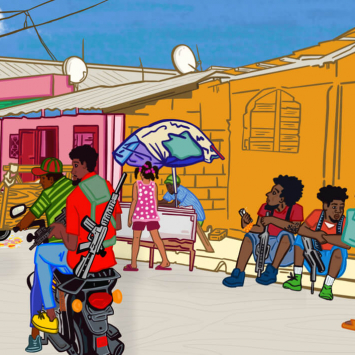 Ilustração - Haiti cuidados de saúde