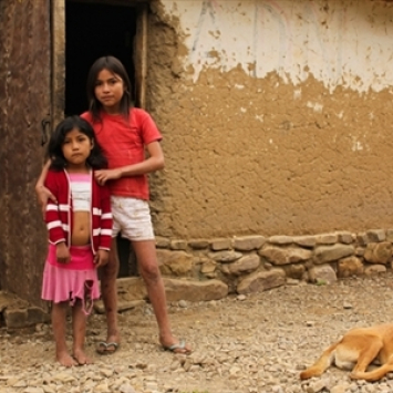  Sônia, 11 anos, e a sobrinha Érica, de 5. Todos na família, com exceção de Érica, têm a doença de Chagas. Sônia teve reação alérgica e teve que suspender o tratamento. Ainda não há um medicamento de uso pediátrico, por isso as crianças são mais vulneráveis aos efeitos do tratamento. Isso reflete o descaso da indústria farmacêutica com a doença.