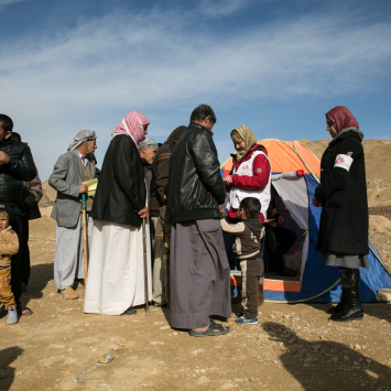 Clínica móvel em Kirkuk