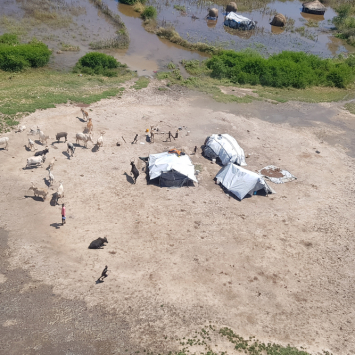 “A única maneira de se deslocar pelo hospital agora é de barco”