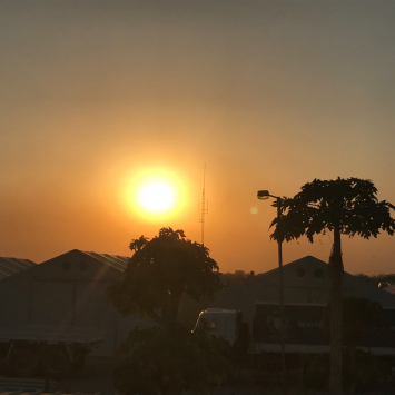 O fim de cada dia num projeto no Sudão do Sul